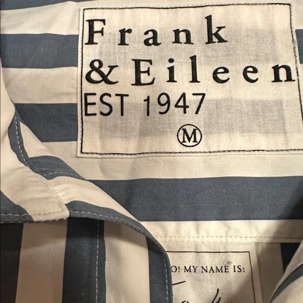 Frank & Eileen “Frank” Woven Button-Up – Slate Stripe - Picture 4 of 8